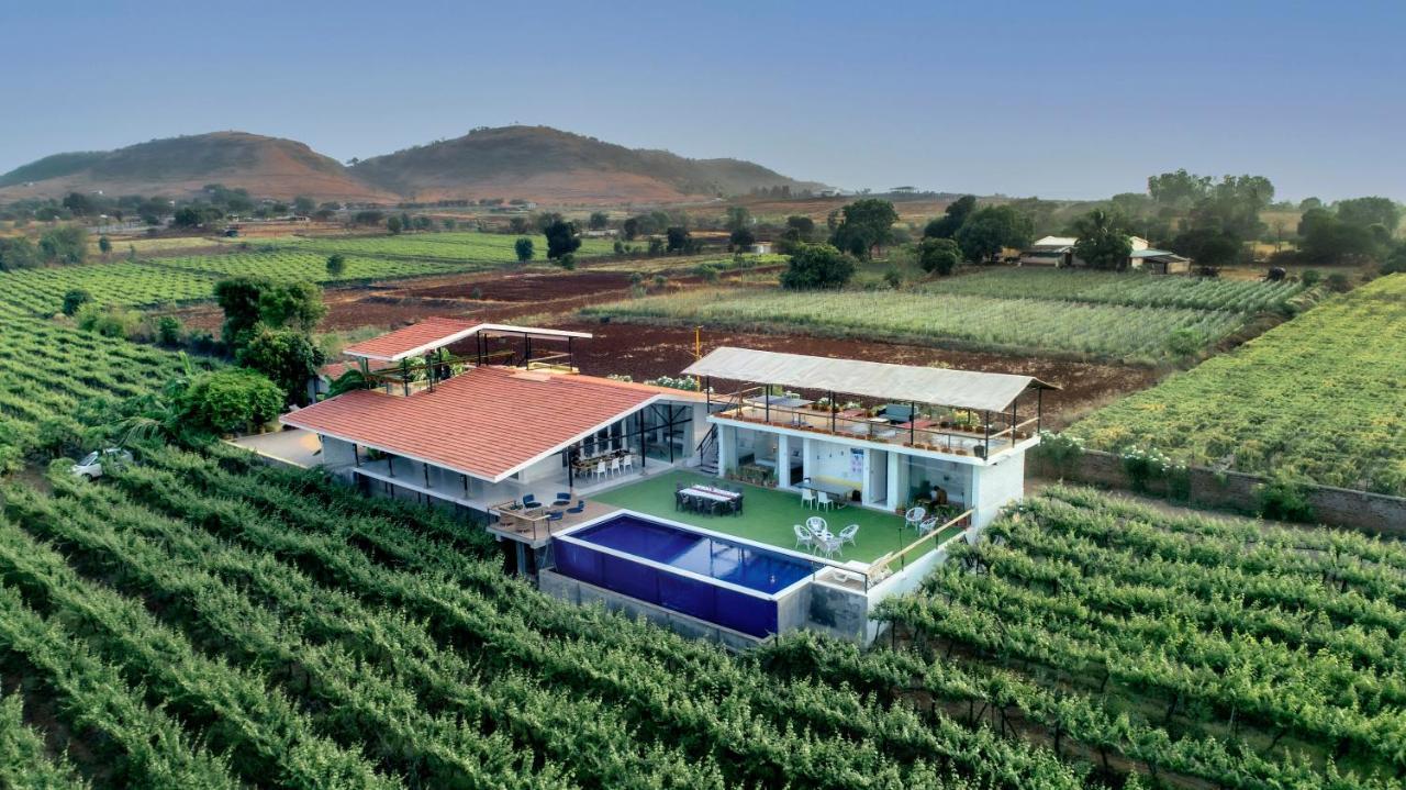 Saffronstays Onellaa, Nashik - Infinity Pool Villa Surrounded By A Vineyard Εξωτερικό φωτογραφία