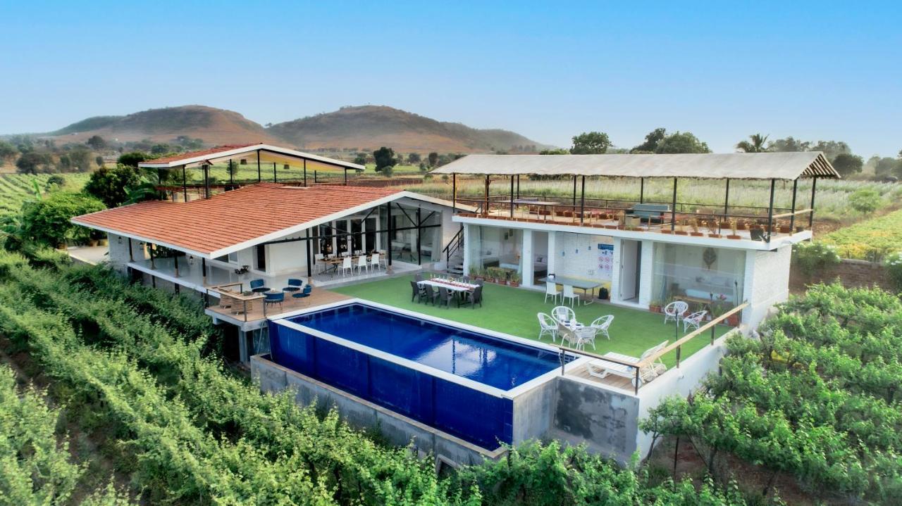 Saffronstays Onellaa, Nashik - Infinity Pool Villa Surrounded By A Vineyard Εξωτερικό φωτογραφία